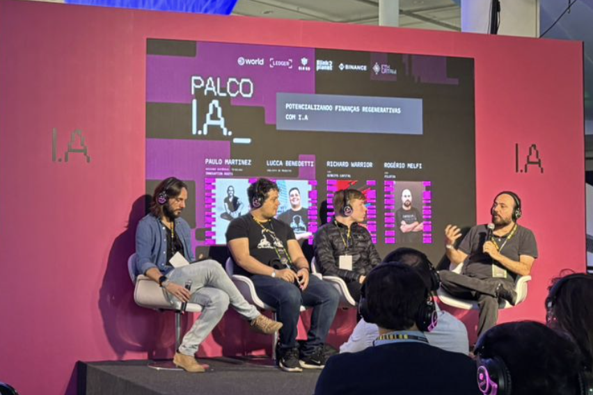 Potencializando Finanças Regenerativas com IA” no TokenNation 2025