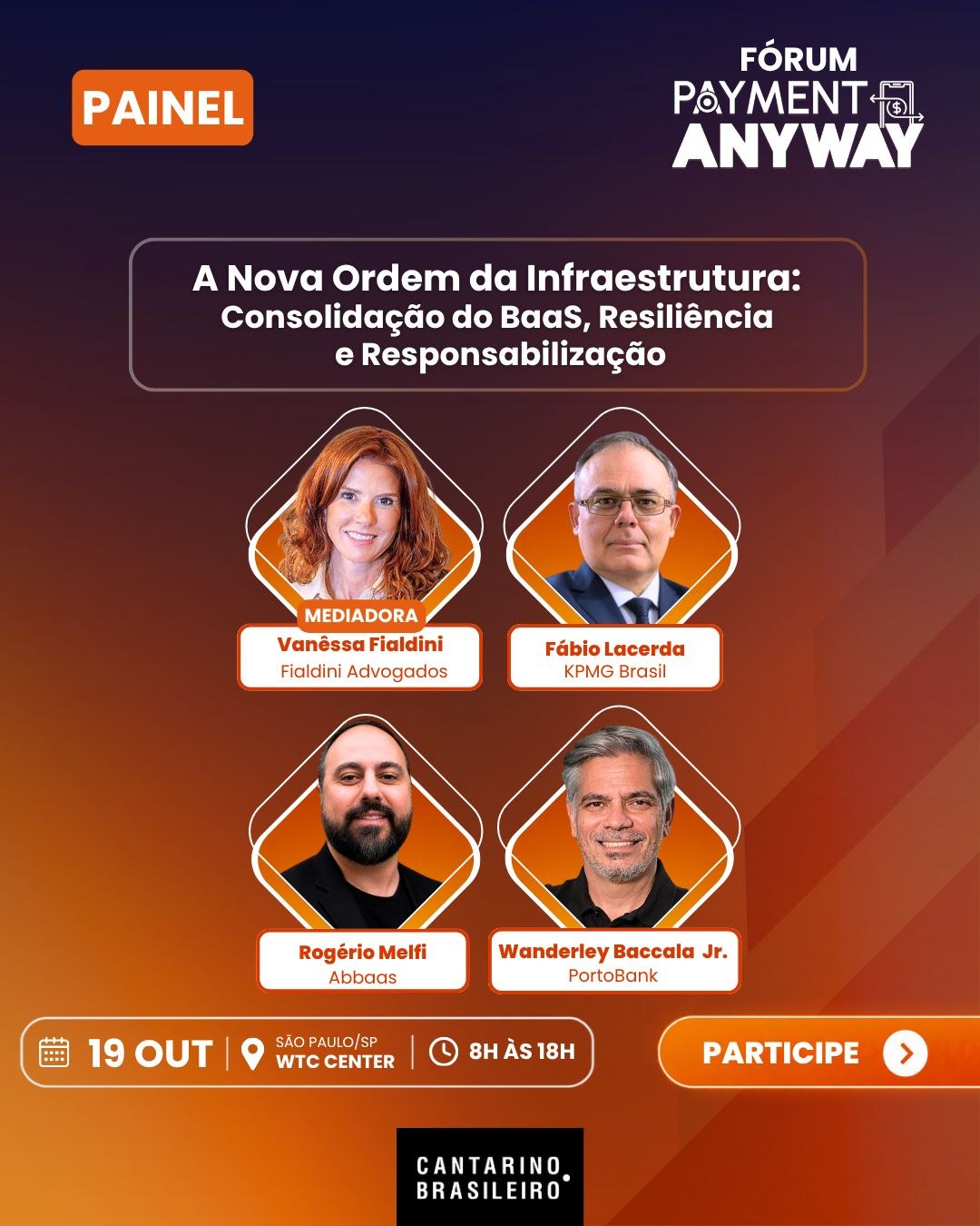 A nova ordem da infraestrutura financeira — Fórum Payment Anyway 2026